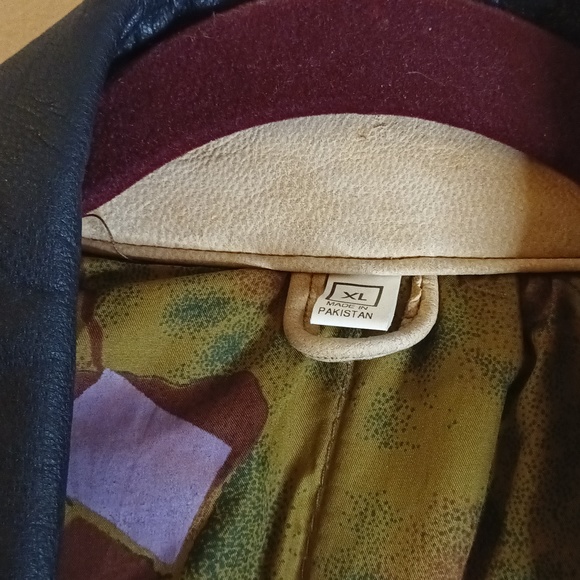 Vintage Dark Tan Leather Men's Full Body Long Duster XL - Picture 6 of 16